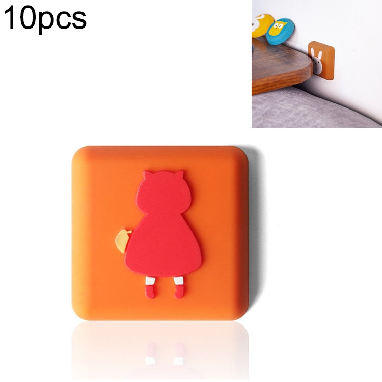 10 PCS Crash Pad for Wall Door Handle Silicone Cushion Pad