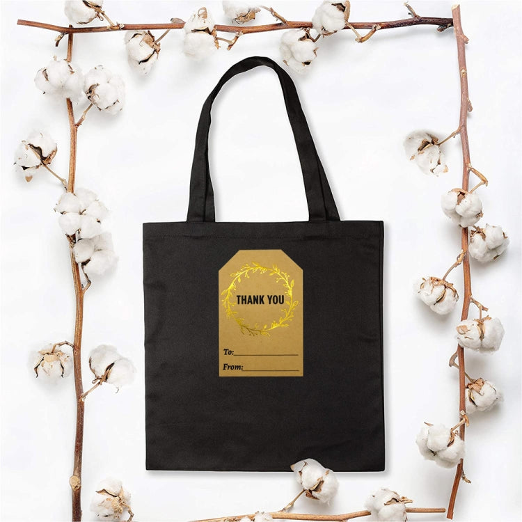 Kraft Paper Thank You Hot Stamping Sticker Gift Wrapping Decoration Label, K-74 Sticker