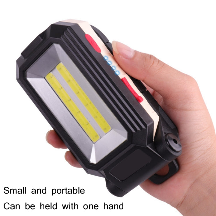 Glare Car Inspection Working Light USB Charging LED Folding Camping Lamp with Hook + Magnet