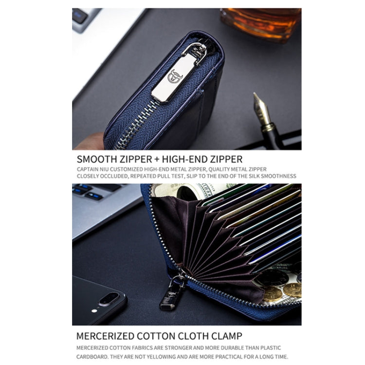 BUFF CAPTAIN 05 Head Layer Leather Card Bag Men Casual Leather Driver'S License Card Package