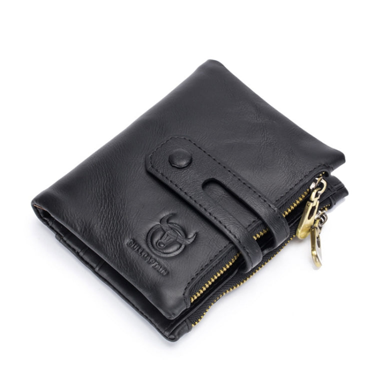 BUFF CAPTAIN 021 Leather Men Vertical Wallet Short Multi-Function Wallet