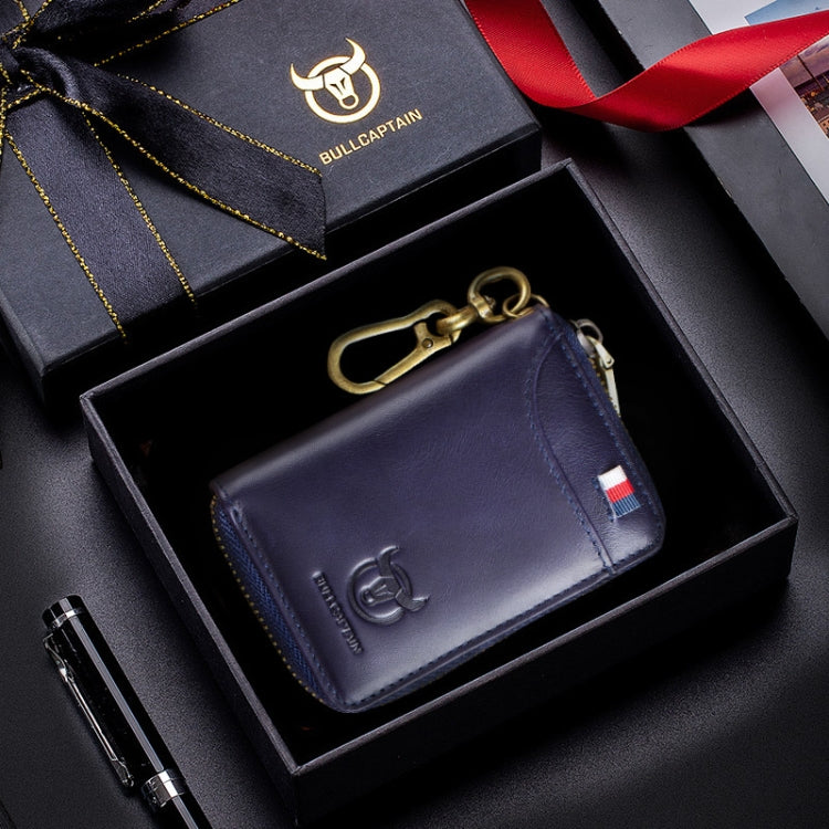 BUFF CAPTAIN 474 Multifunctional Leather Coin Purse Man Hanging Waist Door Anti-Brush Key Bag