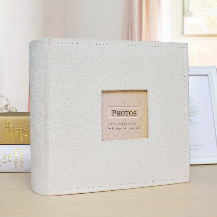 6 Inch 200 Sheets Flannel Retro Photo Album Interstitial Photo Storage Book