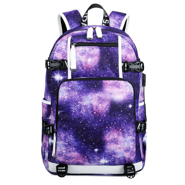 6101-4 Thermal Transfer Casual Backpack Simple Student Schoolbag