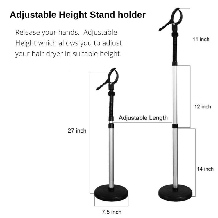 Stainless Steel Hair Dryer Storage Bracket Lazy Hair Dryer Hairdressing Bracket