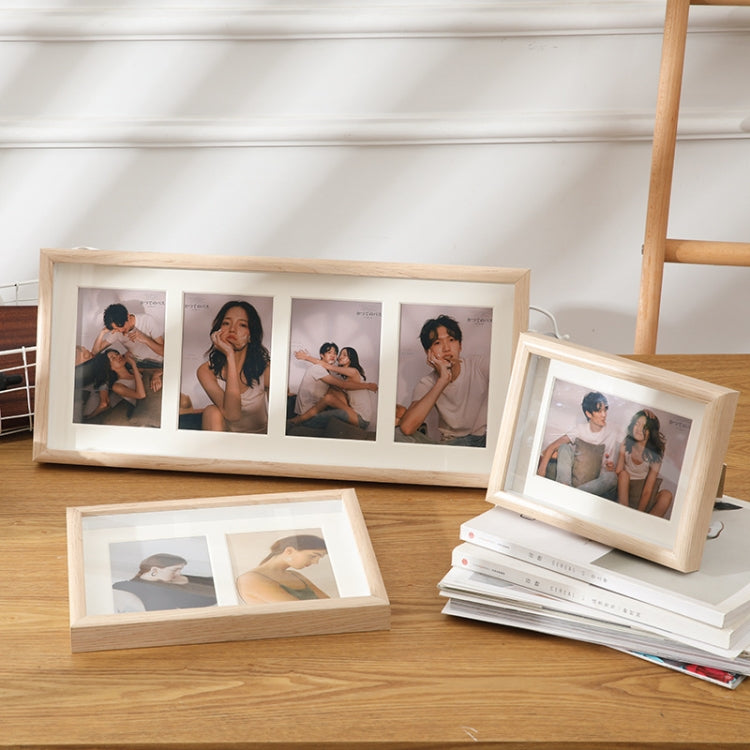 Wooden Wall-Mounted Pendulum Dual-Purpose Combination Photo Frame Style：