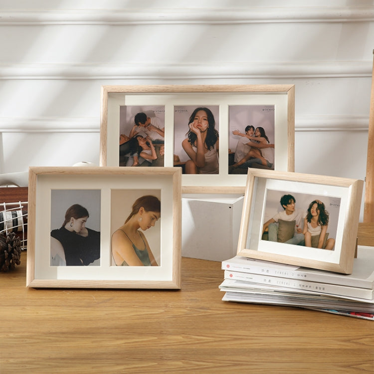 Wooden Wall-Mounted Pendulum Dual-Purpose Combination Photo Frame Style：