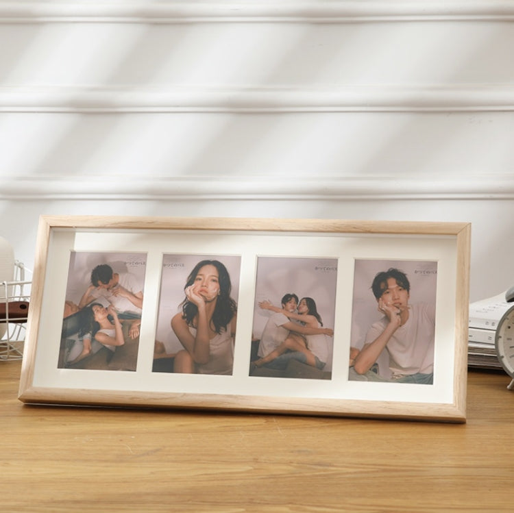 Wooden Wall-Mounted Pendulum Dual-Purpose Combination Photo Frame Style：