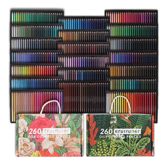 BRUTFUNER 520 Colors Color Lead Set Art Painting Oily Hand-Painted Color Lead