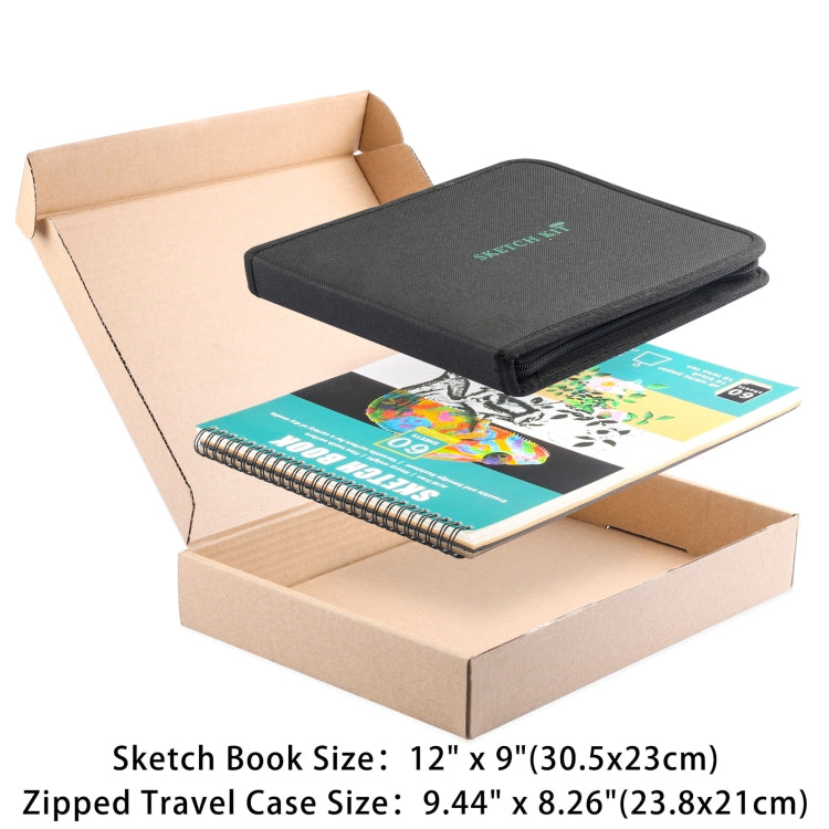 50 in 1 Sketch Pencil Tool Set High-Gloss Metal Pen Carbon Pen Painting Art Set, 50 in 1 Sketch Pencil Tool