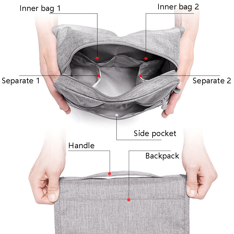 Travel Waterproof Wash Bag Portable Dust-Proof Storage Bag Hanging Cosmetic Bag
