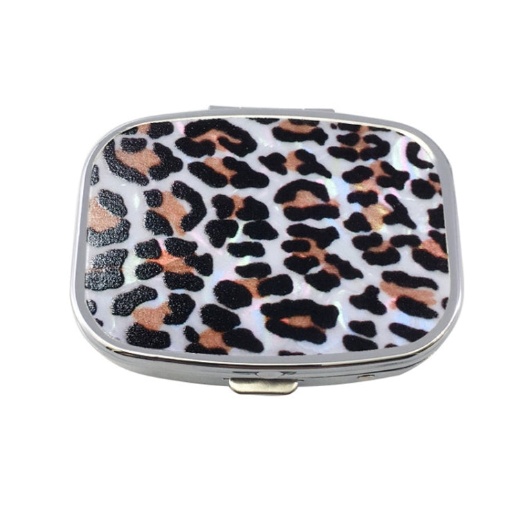 2 PCS Y10336 Two-Compartment Metal Portable Pill Box