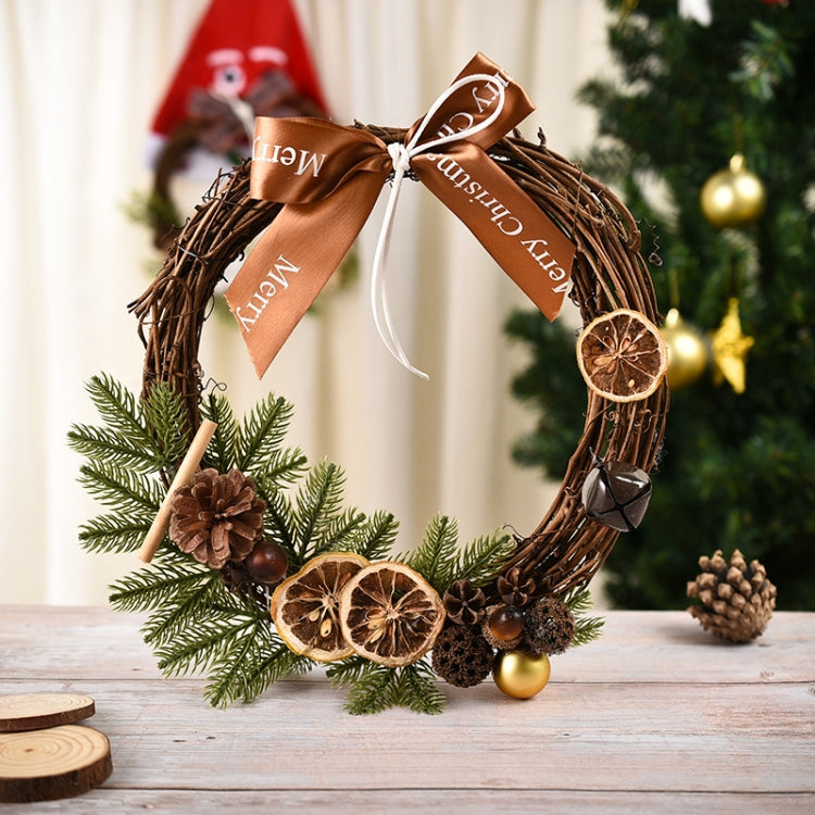 Christmas Decoration Wreath Garland Rattan Door Hanging