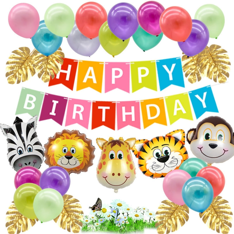 5170 Forest Animal Theme Children Birthday Decoration Balloon Set
