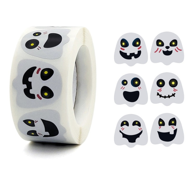 Halloween Ghost Emoticon Stickers Children Gift Decoration Food Sealing Stickers