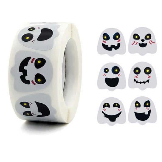 Halloween Ghost Emoticon Stickers Children Gift Decoration Food Sealing Stickers