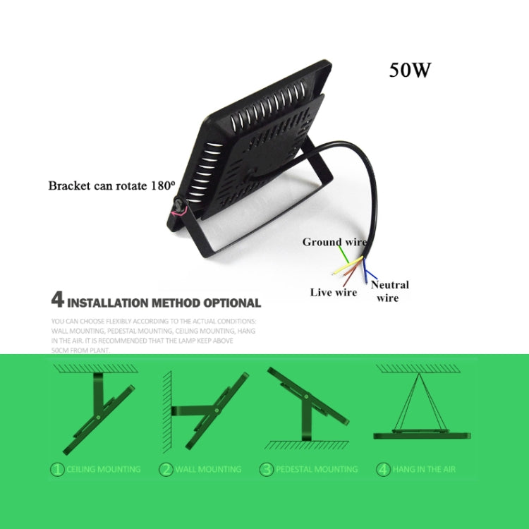Ultra-Thin LED Plant Light, Full Spectrum COB Growth Light, Vegetable, Fruit & Flower Greenhouse Fill Light With Plug
