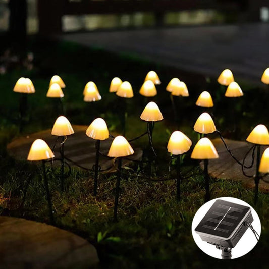 Solar Mushroom Lawn Light Outdoor Waterproof Garden Villa Landscape Decorative String Lights