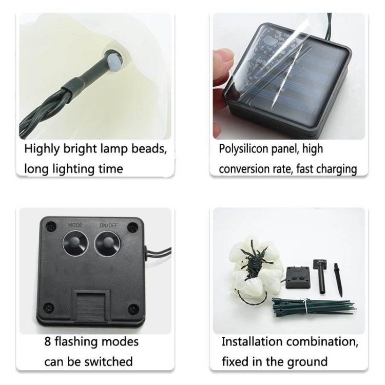 Solar Mushroom Lawn Light Outdoor Waterproof Garden Villa Landscape Decorative String Lights