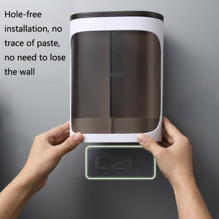 Wall-Mounted Disposable Cup Remover Punch-Free Cup Holder Home Office Convenient Cup Holder