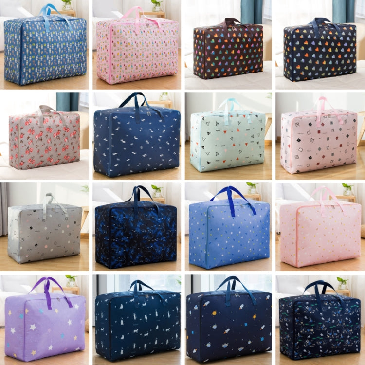 Oxford Cloth Quilt Moisture-Proof & Waterproof Storage Bag Zipper Portable Moving Luggage Bag