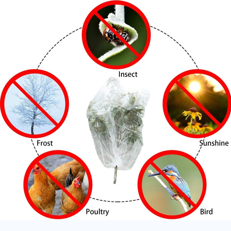 Plant Insect Cover Net With Drawstring Greenhouse Fruit Tree Bird Cover