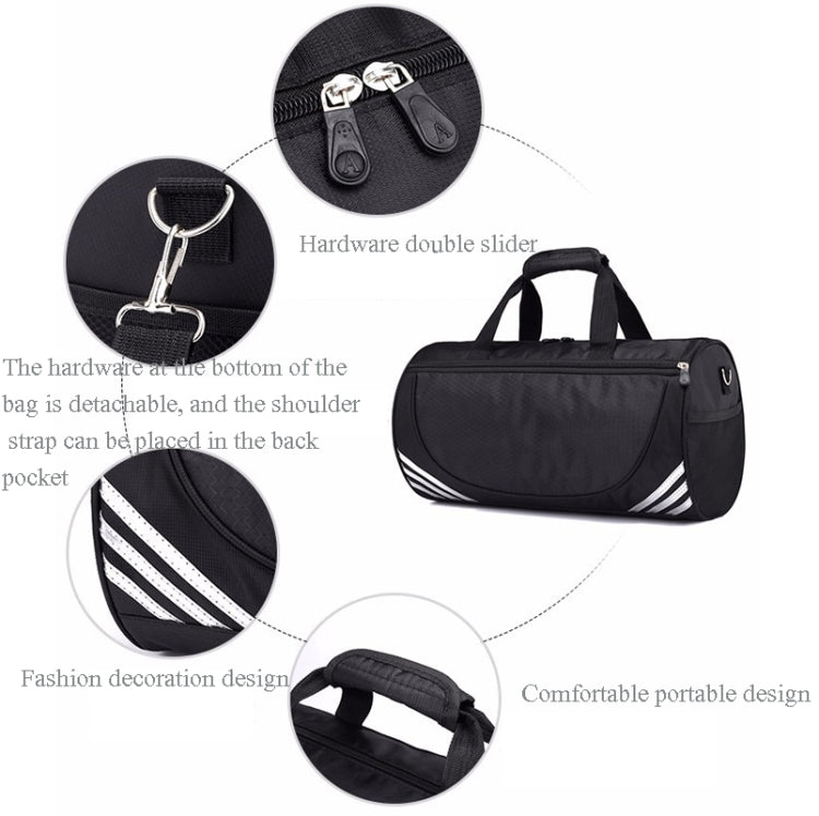 Leisure Sports Fitness Bag Men And Women One-Shoulder Diagonal Portable Cylindrical Travel Bag
