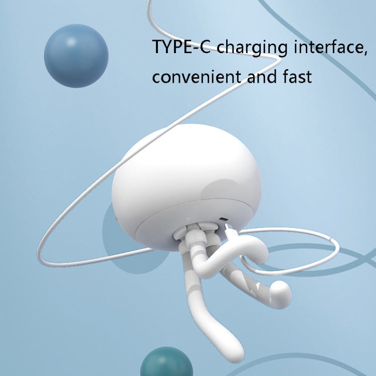 H10 Smart Silicone Sensor Night Light Jellyfish Shape Eye Protection Sleep Light, Spec:, 1200mAh