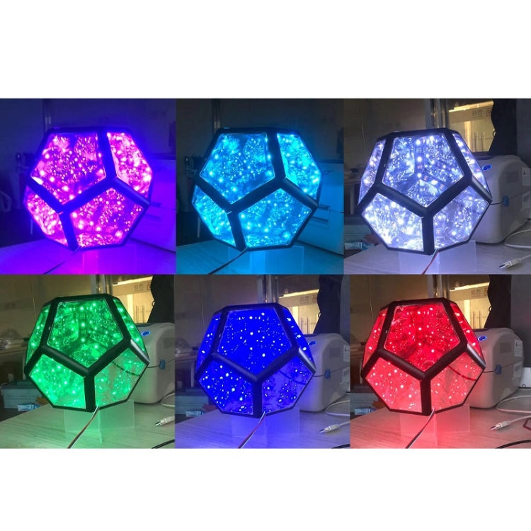 Cool Infinite Dodecahedron Colorful Night Light Art Deco Light