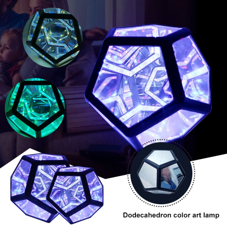 Cool Infinite Dodecahedron Colorful Night Light Art Deco Light