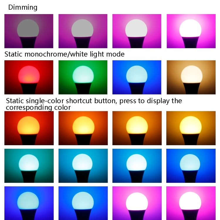Smart Remote Control RGB Bulb Light