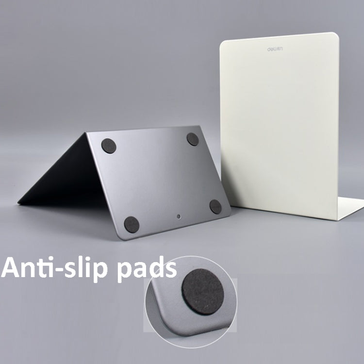 Deli 78650 2 Pieces Of Thickened Desktop Metal Bookends