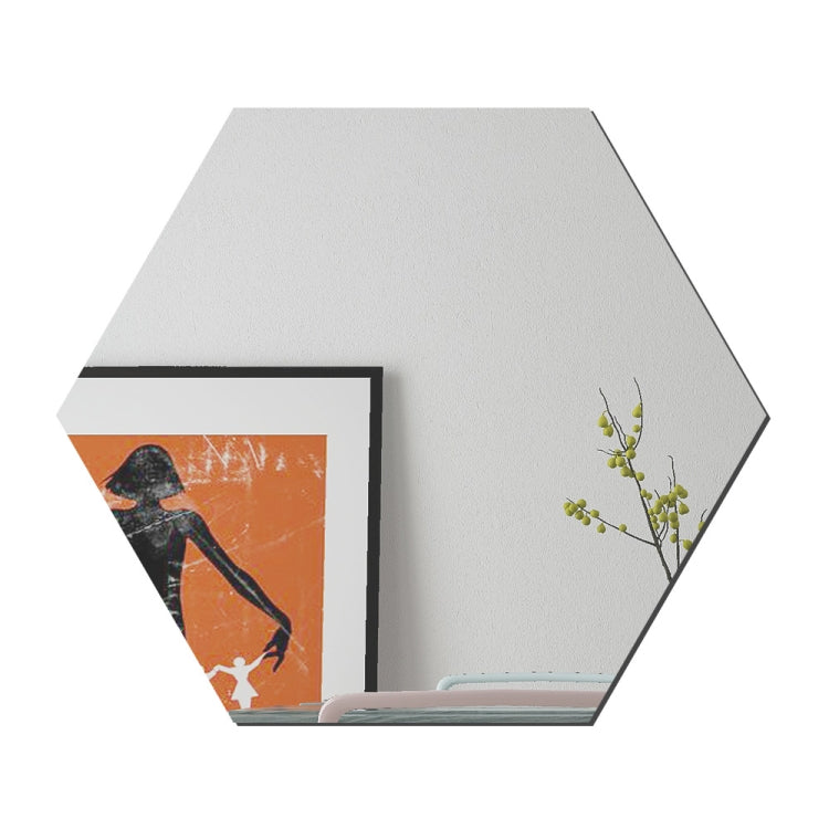 Ym300 16 PCS / Set Home Personal Wall Stickers DIY Acrylic Wall Decorative Mirror, Hexagon Black, Hexagon Silver, Hexagon Gold, Quartet Black, Quartet Silver, Quartet Gold, Triangle Black, Triangle Silver, Triangle Gold