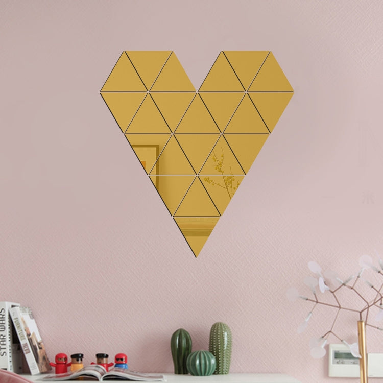 Ym300 16 PCS / Set Home Personal Wall Stickers DIY Acrylic Wall Decorative Mirror, Hexagon Black, Hexagon Silver, Hexagon Gold, Quartet Black, Quartet Silver, Quartet Gold, Triangle Black, Triangle Silver, Triangle Gold