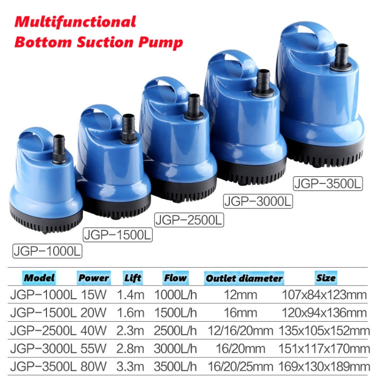 SUNSUN Fish Tank JGP Bottom Suction Water Filter Pump, CN Plug, Specification: