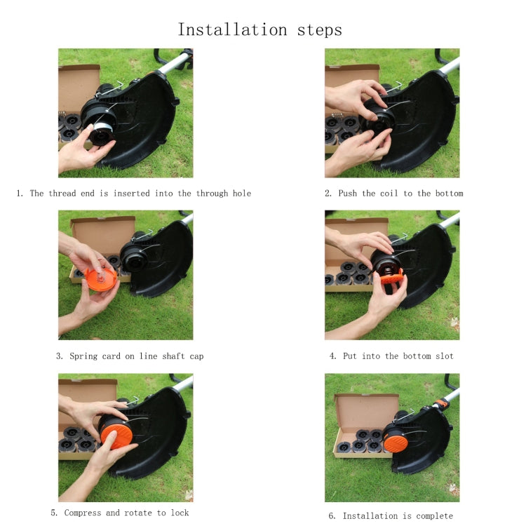 Lawn Mower Accessories For WORX Lawn Mowers, Product specifications:  Orange Coil