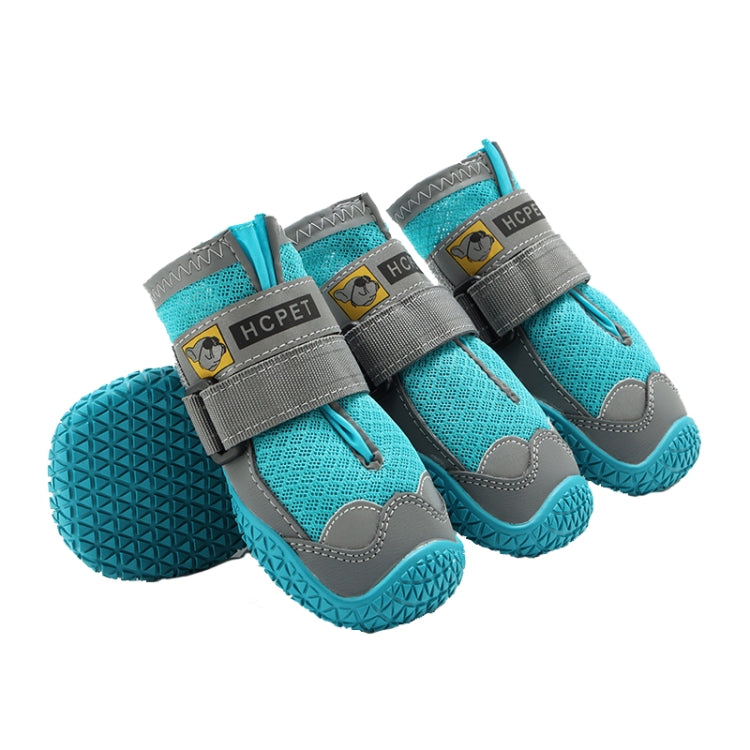 4 PCS / Set HCPET Dog Shoes Breathable Net Dog Shoes