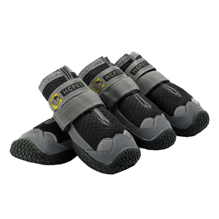 4 PCS / Set HCPET Dog Shoes Breathable Net Dog Shoes
