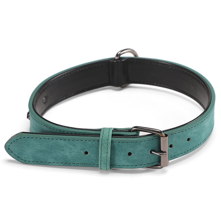 JINMAOHOU Dogs Double-Layer Leather Collar