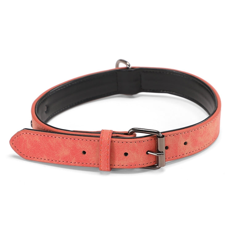 JINMAOHOU Dogs Double-Layer Leather Collar