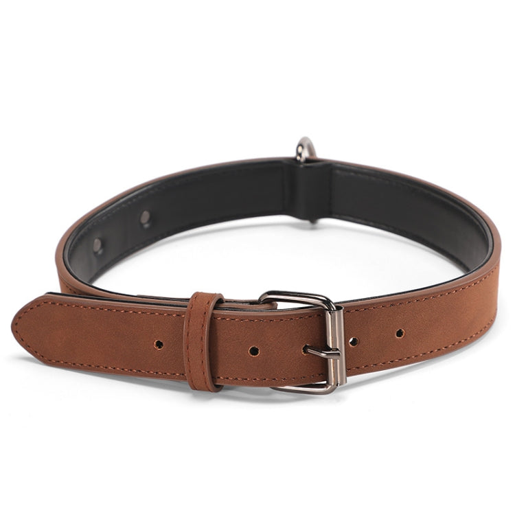 JINMAOHOU Dogs Double-Layer Leather Collar