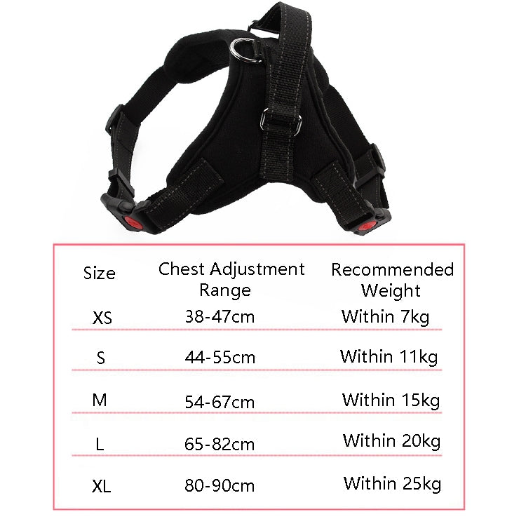 K9 Dog Adjustable Chest Strap, Size:
