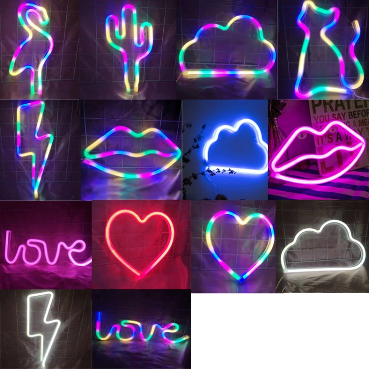 Neon LED Modeling Lamp Decoration Night Light, Power Supply: