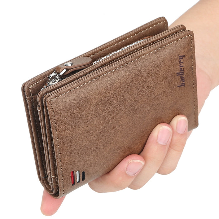 Baellerry D3216 Men Short Vertical Multi-Card Snap Coin Purse