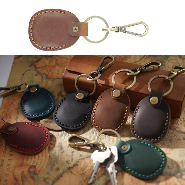 18Y-011 Vintage Leather Access Control Proximity Card Holder, Black, Brown, Coffe, Red, Green, Blue