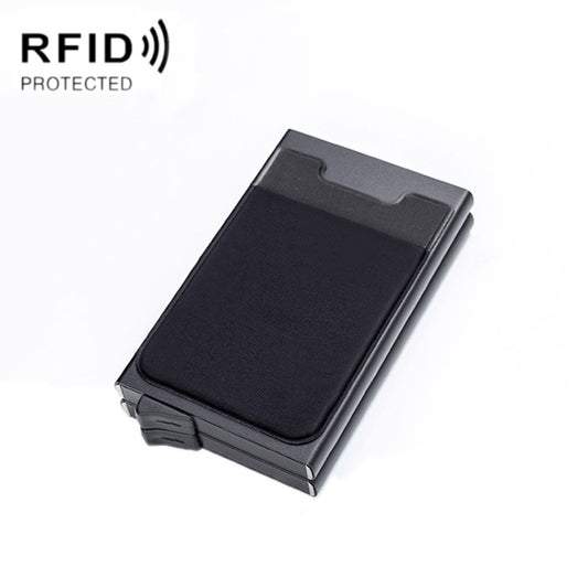 RFID Aluminum Alloy Anti-Degaussing Coin Card Holder, Black, Silver Black, Black Grey, Silver, Black Silver, Black Purple, Silver Purple, Black Red, Silver Red