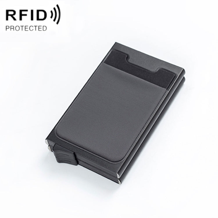 RFID Aluminum Alloy Anti-Degaussing Coin Card Holder, Black, Silver Black, Black Grey, Silver, Black Silver, Black Purple, Silver Purple, Black Red, Silver Red