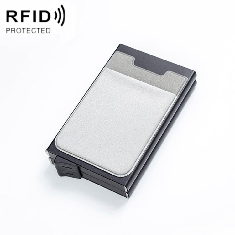 RFID Aluminum Alloy Anti-Degaussing Coin Card Holder, Black, Silver Black, Black Grey, Silver, Black Silver, Black Purple, Silver Purple, Black Red, Silver Red