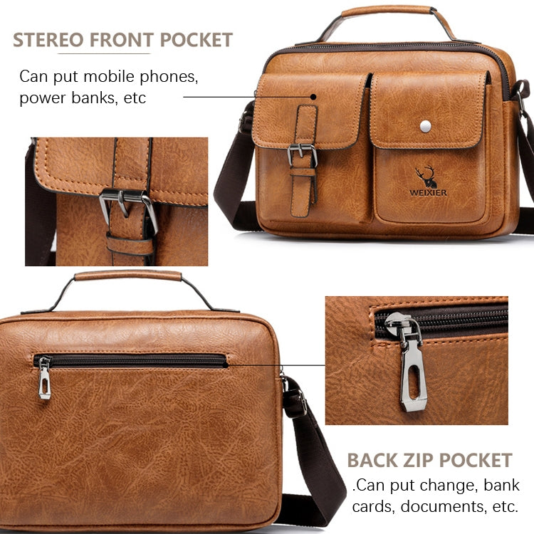 WEIXIER 9558 Large Capacity Men Bag Retro Shoulder Bag