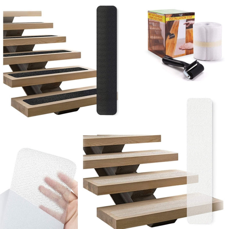 15 PCS PEVA  Rubber Non-marking Step Non-slip Tape,Size: